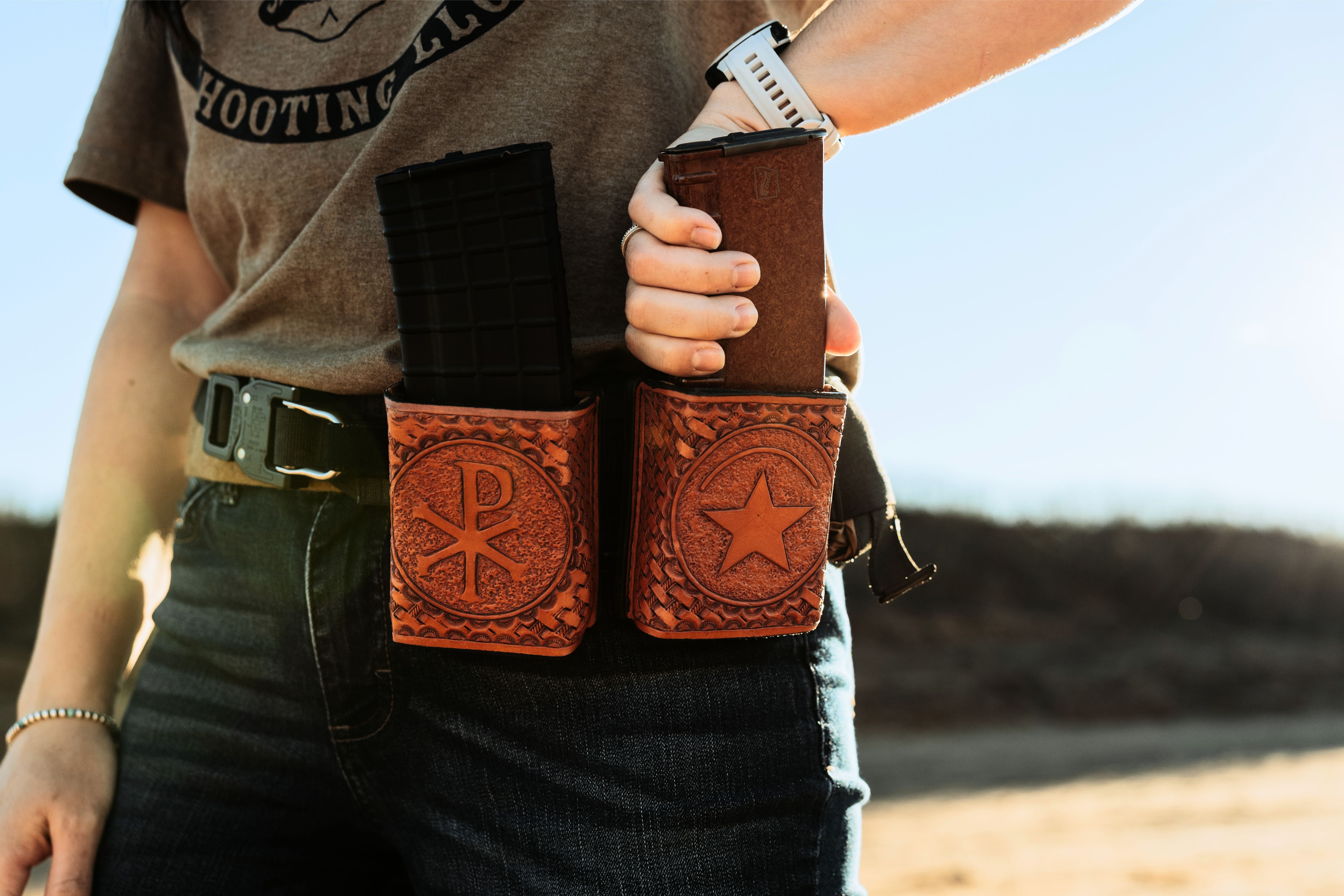 Leather AR/AK47 Mag Pouch