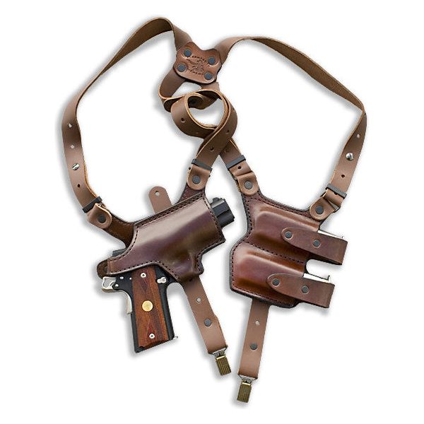 Horizontal Shoulder Holster Single or Double Mag