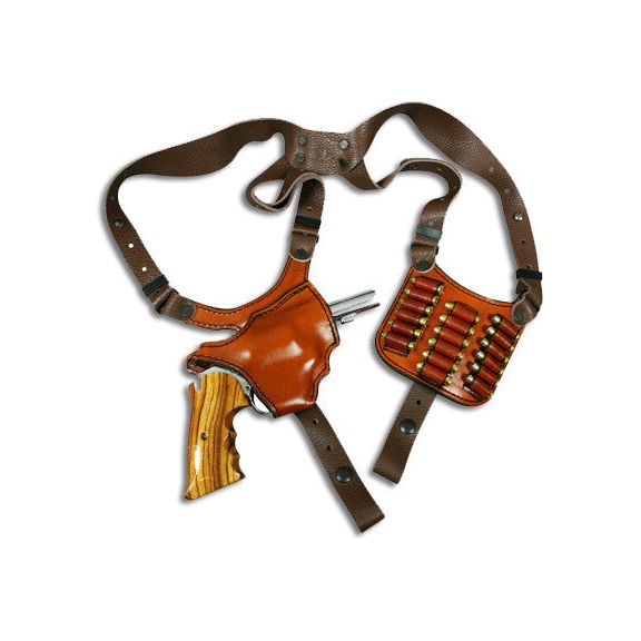 Double Action Shoulder Holster w/ Bullet Plate