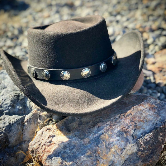 Hat Band w/Dime Conchos