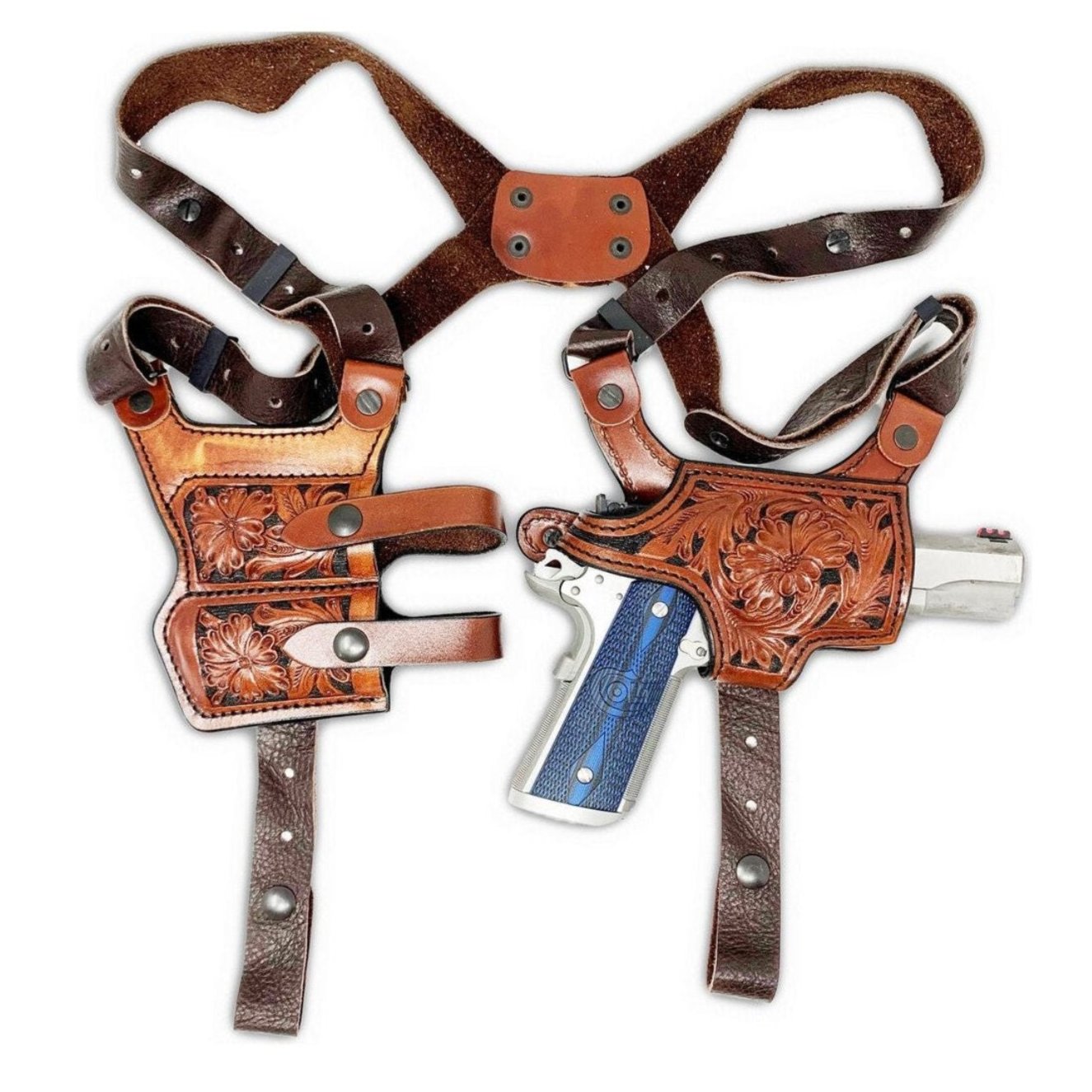 Horizontal Shoulder Holster Single or Double Mag