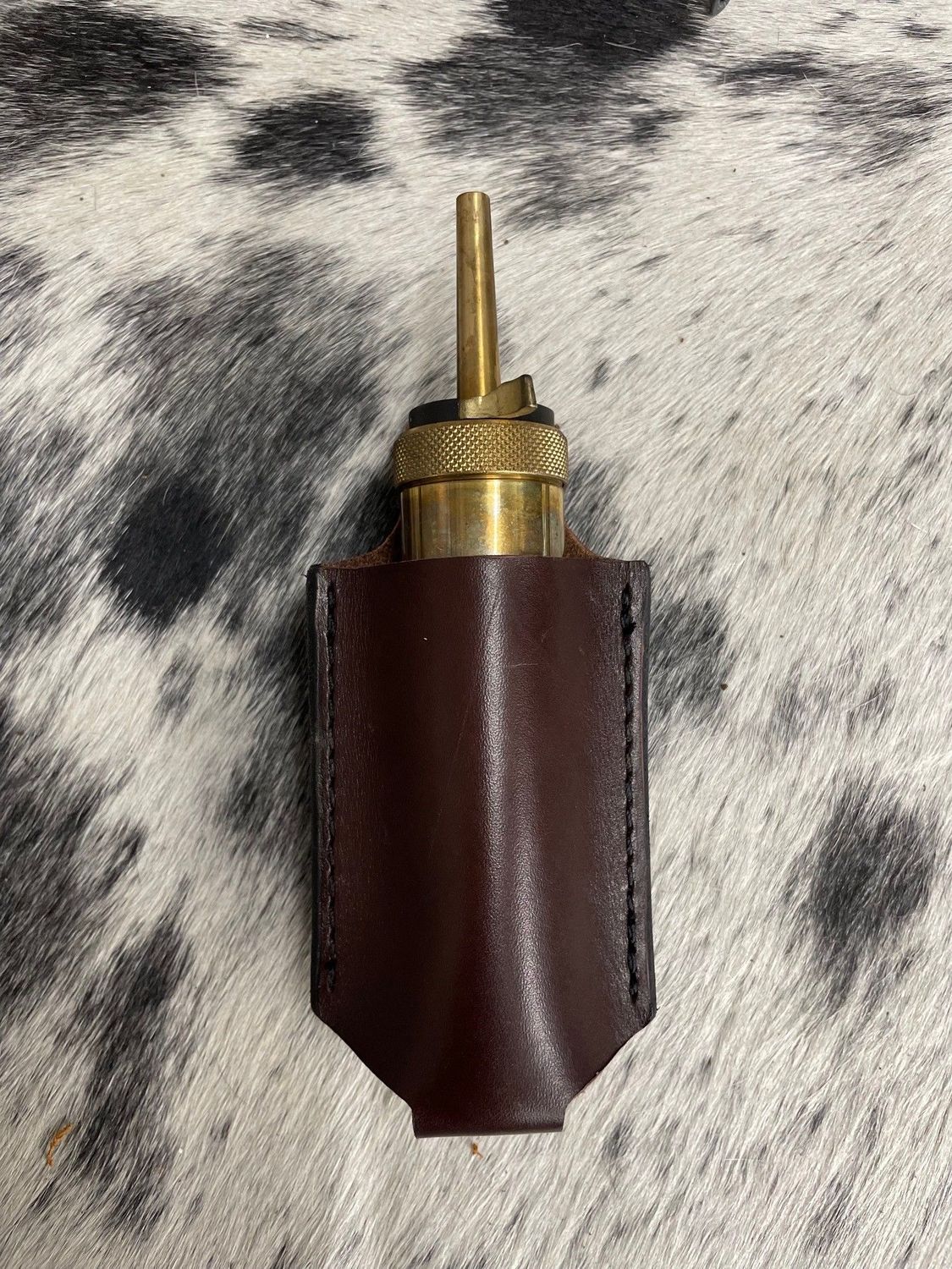 Round Powder Flask Holster