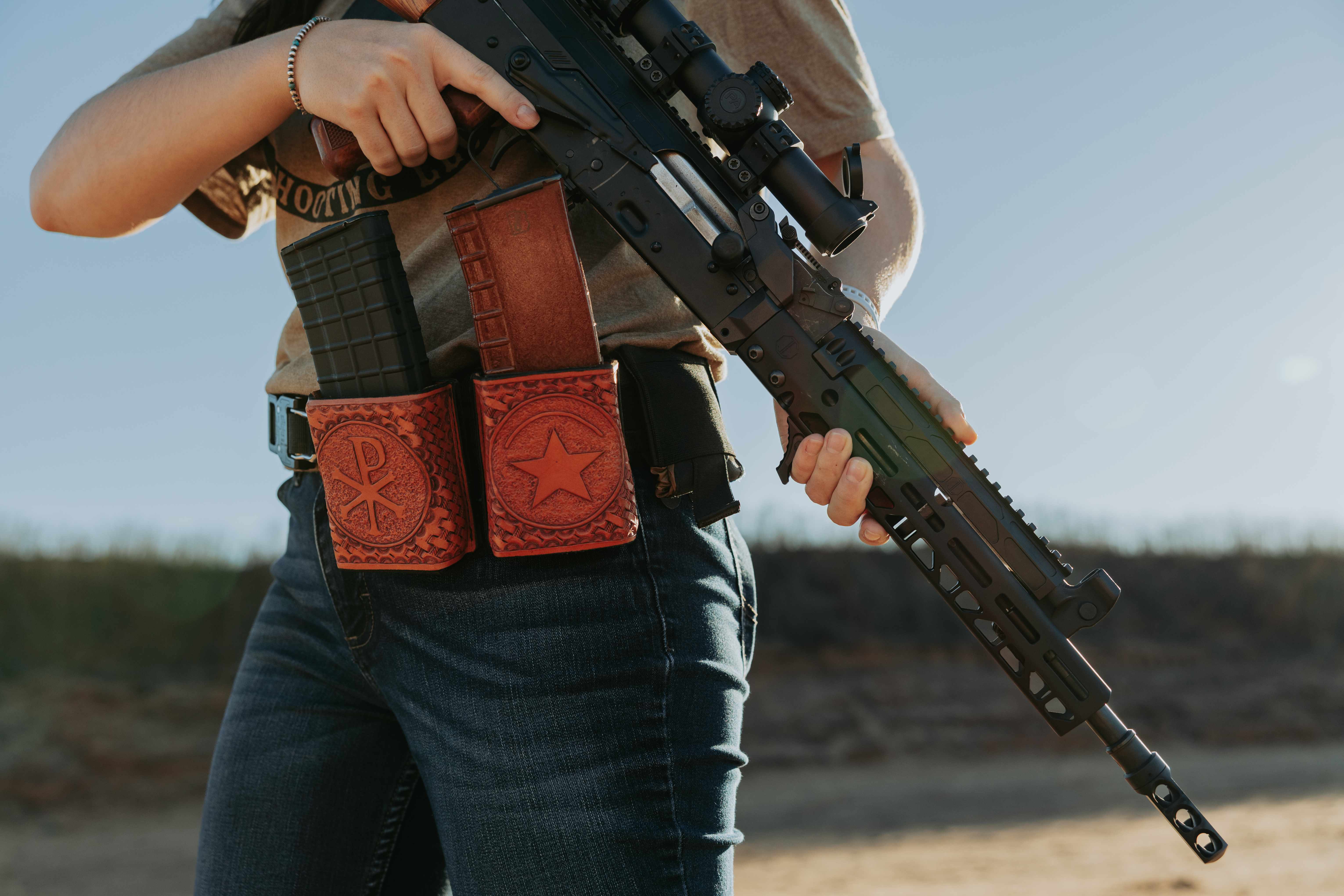 Leather AR/AK47 Mag Pouch
